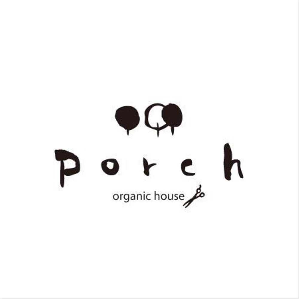 「porch  organic  house」のロゴ作成