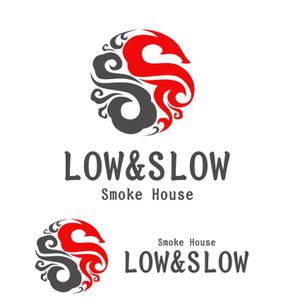 ぽんぽん (haruka322)さんの飲食店「LOW & SLOW」のロゴへの提案