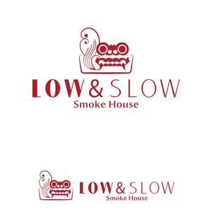 ente_001さんの飲食店「LOW & SLOW」のロゴへの提案