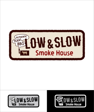 Kojima_Design ()さんの飲食店「LOW & SLOW」のロゴへの提案