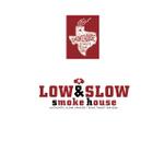 Hagemin (24tara)さんの飲食店「LOW & SLOW」のロゴへの提案