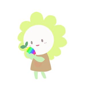 めがね ()さんの虹と種をテーマにしたキャラクターデザインへの提案