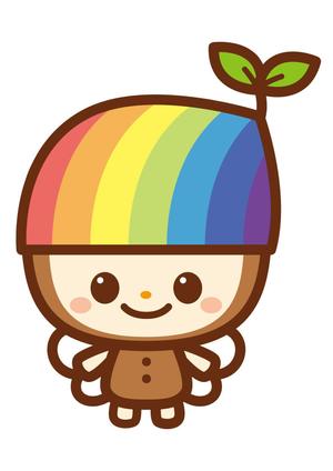 syow（イラスト・キャラデザなど） (n_sho)さんの虹と種をテーマにしたキャラクターデザインへの提案