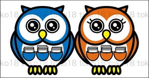 toko18 (toko18)さんのふくろう（鳥）のキャラクターデザインへの提案