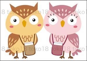 toko18 (toko18)さんのふくろう（鳥）のキャラクターデザインへの提案