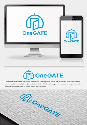 drkigawa (drkigawa)さんのマルチテナントマネジメントシステム「OneGATE」のロゴへの提案