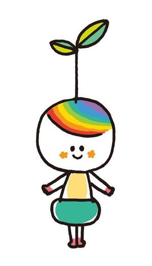 さんの虹と種をテーマにしたキャラクターデザインへの提案