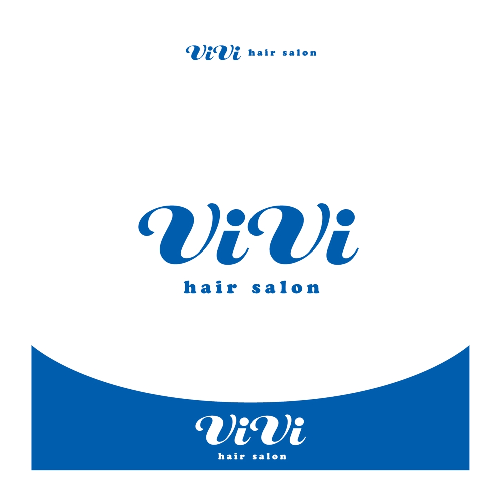 美容室　「ViVi」「美日」のロゴ