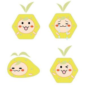 ebtenさんの既にある果物ロゴをキャラクター化する、キャラクターデザインへの提案