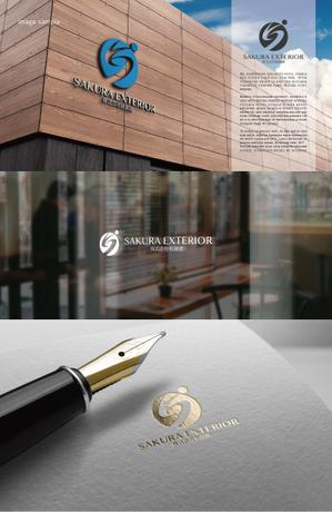 トリニータ ()さんの建設業｢株式会社 桜創建｣及びｴｸｽﾃﾘｱ工事ｻﾌﾞﾈｰﾑ[SAKURA EXTERIOR]のロゴ,社文字への提案