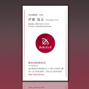 d-uk? (d-uk)さんの株式会社BuReZuⅡの名刺デザインへの提案