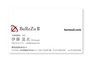 k_lab (k_masa)さんの株式会社BuReZuⅡの名刺デザインへの提案