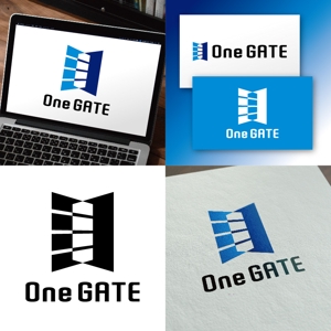 Hi-Design (hirokips)さんのマルチテナントマネジメントシステム「OneGATE」のロゴへの提案