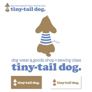 泉川美香 (izu_mikan)さんのハンドメイド犬服の販売 と犬服教室「tiny-tail dog.」のロゴ作成依頼への提案