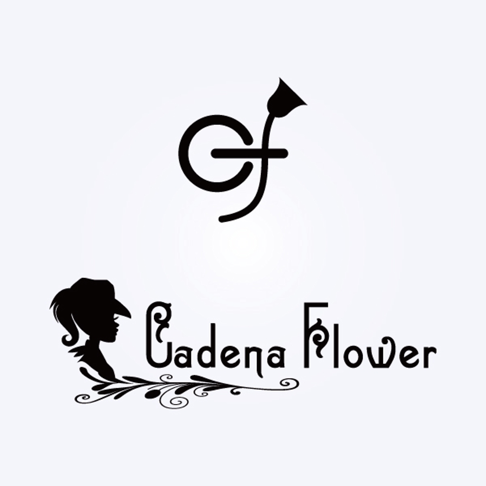 フラワーアレンジメント教室．物販 「Cadena Flower」 のロゴ