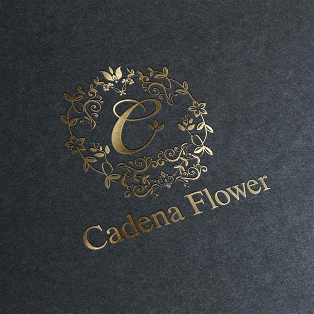 フラワーアレンジメント教室．物販 「Cadena Flower」 のロゴ