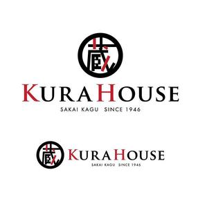 郷山志太 (theta1227)さんの家具・インテリアのお店　「KURA　HOUSE」のロゴへの提案