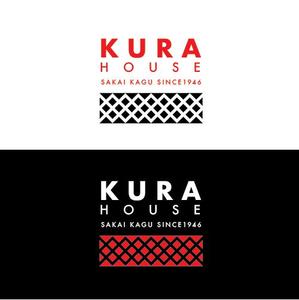 坂本くん (Hana-chan)さんの家具・インテリアのお店　「KURA　HOUSE」のロゴへの提案