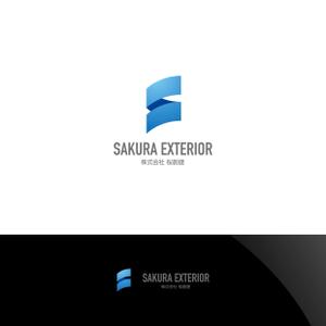 Nyankichi.com (Nyankichi_com)さんの建設業｢株式会社 桜創建｣及びｴｸｽﾃﾘｱ工事ｻﾌﾞﾈｰﾑ[SAKURA EXTERIOR]のロゴ,社文字への提案