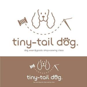 chicca works ()さんのハンドメイド犬服の販売 と犬服教室「tiny-tail dog.」のロゴ作成依頼への提案