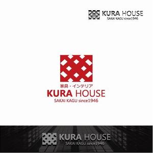 トンカチデザイン (chiho)さんの家具・インテリアのお店　「KURA　HOUSE」のロゴへの提案