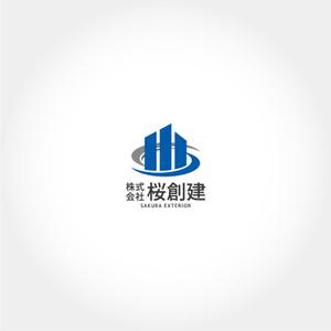 Sammy (locomoco92)さんの建設業｢株式会社 桜創建｣及びｴｸｽﾃﾘｱ工事ｻﾌﾞﾈｰﾑ[SAKURA EXTERIOR]のロゴ,社文字への提案