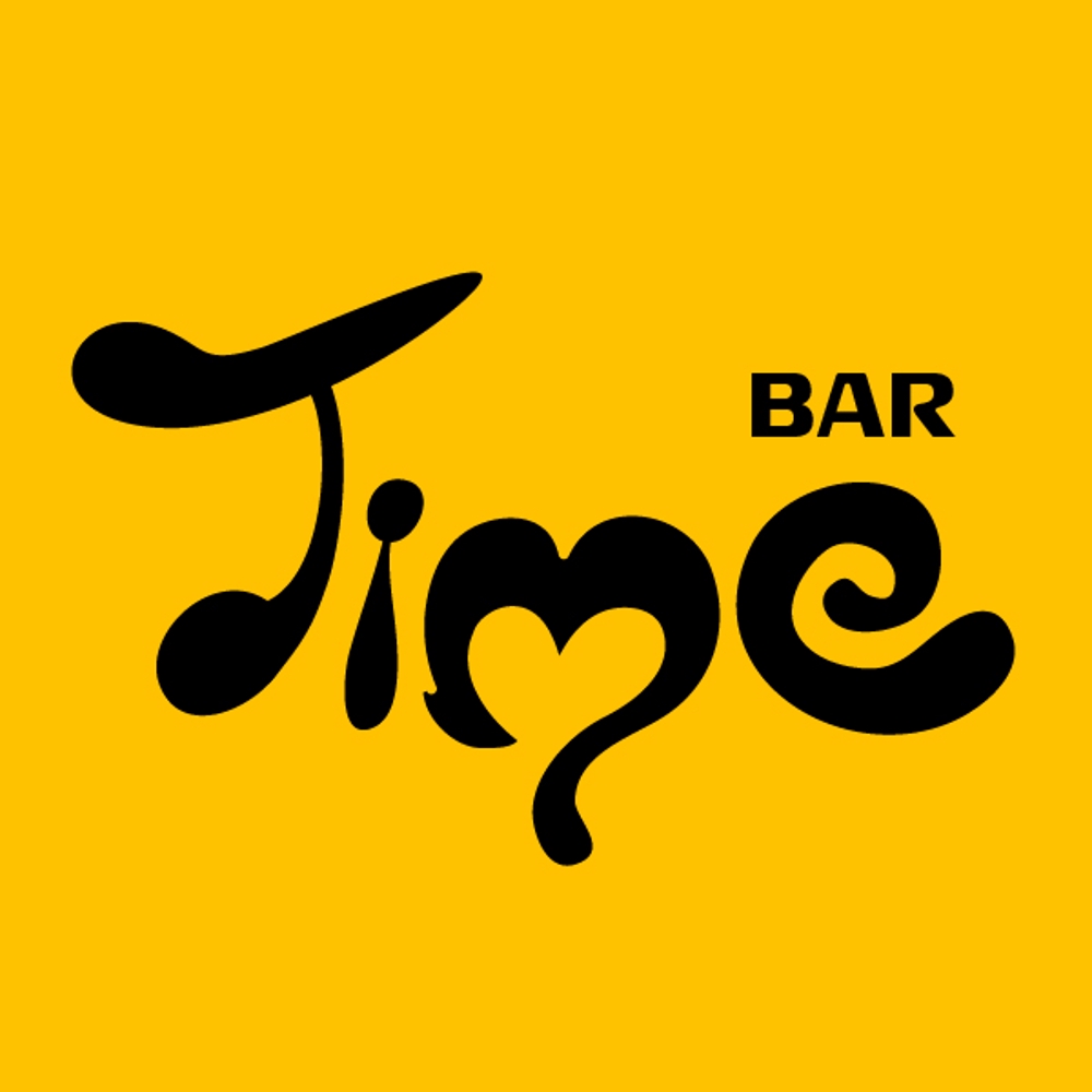 Barの店名 Timeのロゴ作成依頼