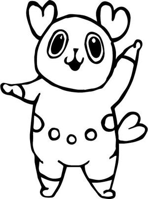 足立みく ()さんの精神障害者専門の就労移行支援所「COCOLOBI（ココロビ）」-（パンダorクマ）のキャラクターデザインへの提案