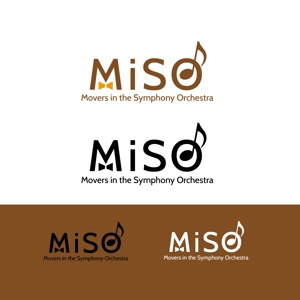 Hagemin (24tara)さんのアマチュアオーケストラ団体「MiSO」のロゴへの提案