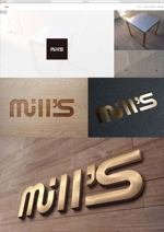 @えじ@ (eji_design)さんのインテリアブランド、「mills」のロゴ作成への提案