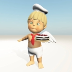 proposer_gaku (proposer_gaku)さんのマスコット人形「天使のケーキ屋さん」のイラストへの提案