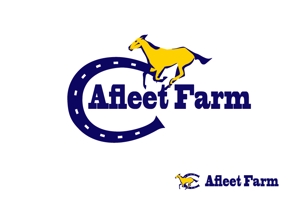 marukei (marukei)さんの競走馬の生産・育成牧場「アフリートファーム」のロゴデザインへの提案