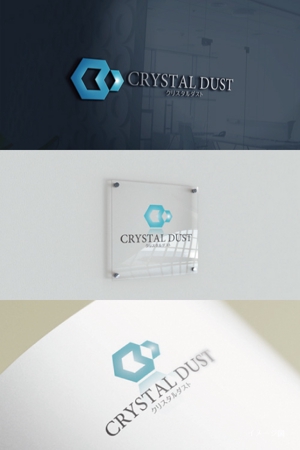 coco design (tomotin)さんのガラスのかけら「クリスタルダスト」のロゴ制作依頼への提案