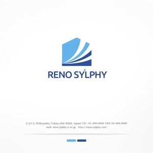 H-Design (yahhidy)さんの注文住宅会社の中古マンションリノベーションブランド「RENO　SYLPHY」のロゴへの提案