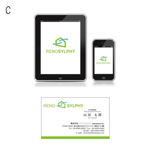 miru-design (miruku)さんの注文住宅会社の中古マンションリノベーションブランド「RENO　SYLPHY」のロゴへの提案