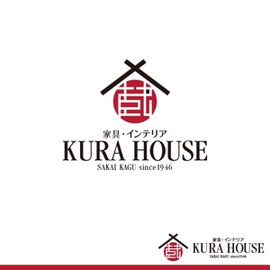 le_cheetah (le_cheetah)さんの家具・インテリアのお店　「KURA　HOUSE」のロゴへの提案