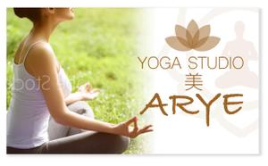 カーネット (Carnet)さんのヨガスタジオ「arye」の看板への提案