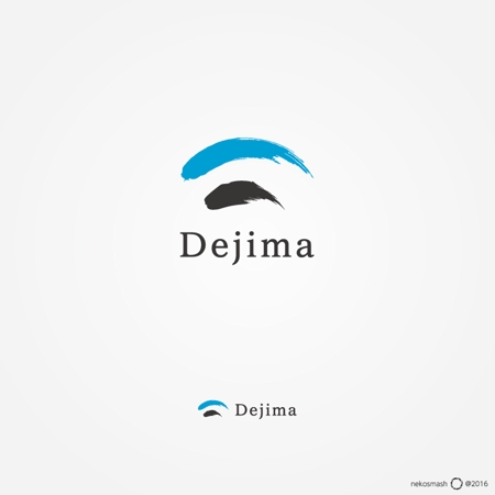 ねこすまっしゅ (nekosmash)さんのサイト運営・経営コンサルティング会社「Dejima」のロゴ制作のお願いへの提案