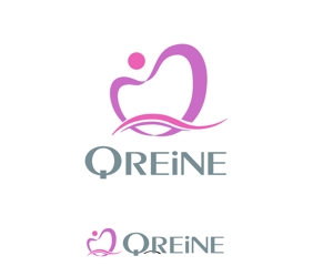 あどばたいじんぐ・とむ (adtom)さんのエイジングケア専門店「QREiNE」のロゴへの提案