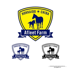 kiyoshi m.d.™ (kiyoshi_md)さんの競走馬の生産・育成牧場「アフリートファーム」のロゴデザインへの提案