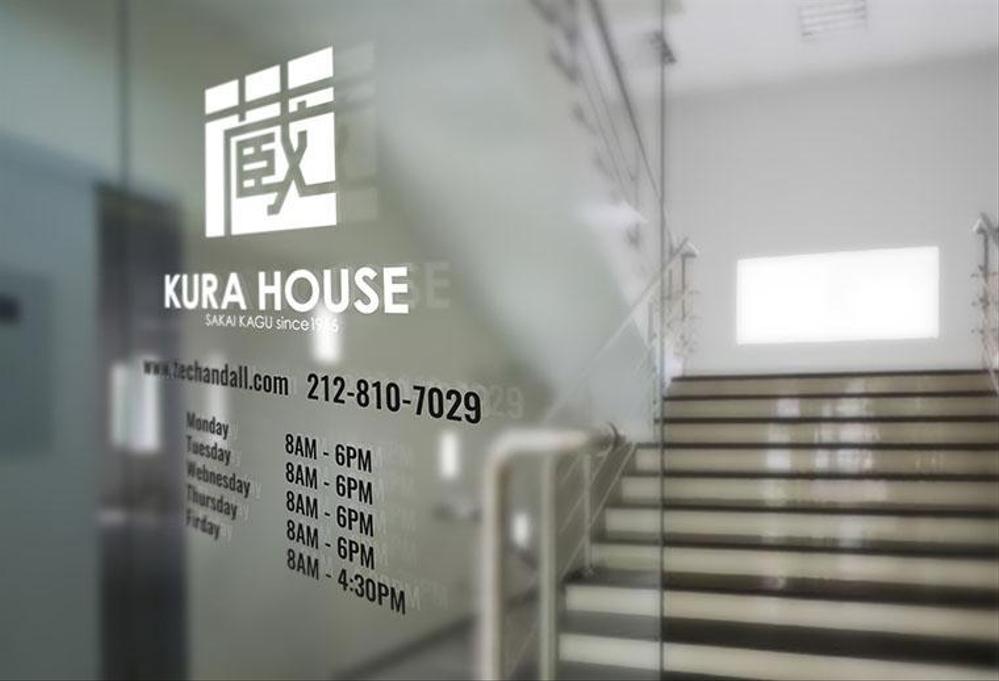 家具・インテリアのお店　「KURA　HOUSE」のロゴ