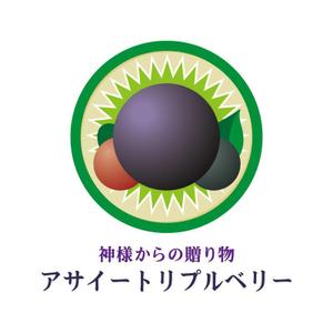 tsujimo (tsujimo)さんの「神様からの贈り物　アサイートリプルベリー」のロゴ作成への提案