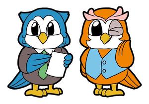 常葉 楓 ()さんのふくろう（鳥）のキャラクターデザインへの提案