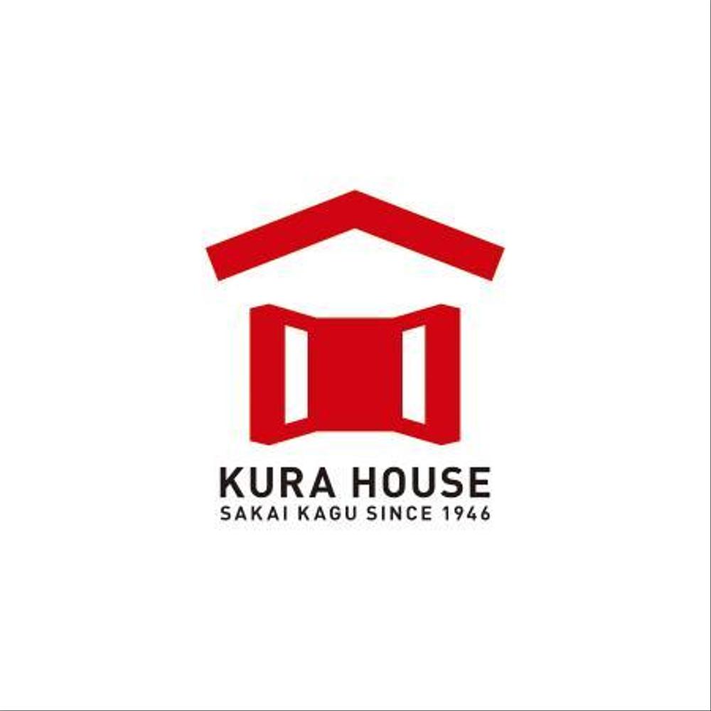 家具・インテリアのお店　「KURA　HOUSE」のロゴ