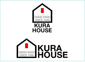 freeflyさんの家具・インテリアのお店　「KURA　HOUSE」のロゴへの提案
