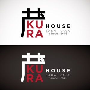 Naroku Design (masa_76)さんの家具・インテリアのお店　「KURA　HOUSE」のロゴへの提案