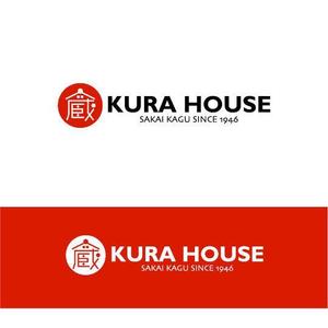 saiga 005 (saiga005)さんの家具・インテリアのお店　「KURA　HOUSE」のロゴへの提案