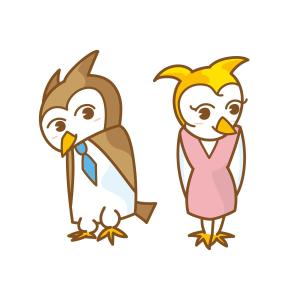 さんのふくろう（鳥）のキャラクターデザインへの提案