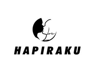 リオングラフィカ (shibazakura)さんのウェディングペーパーアイテム販売サイト「HAPIRAKU」のロゴへの提案