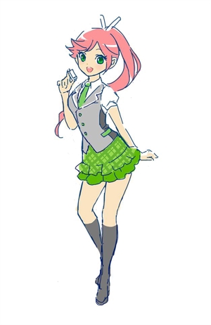makiko_f (makiko_f)さんの美少女キャラクターのデザイン(麻雀アプリアシスタント役)への提案
